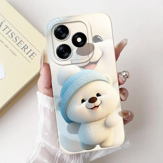 쿠쿠스토어 Realme Note 50 전화 케이스 Narzo N53 Shell 패션 팬더 토끼 동물 보호 실리콘 소프트 커버, 02 For Realme Narzo N53, 35 TYbai2151