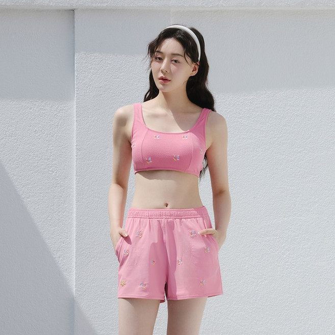 아레나 블라썸 비키니 세트A5BL1PS32PNK