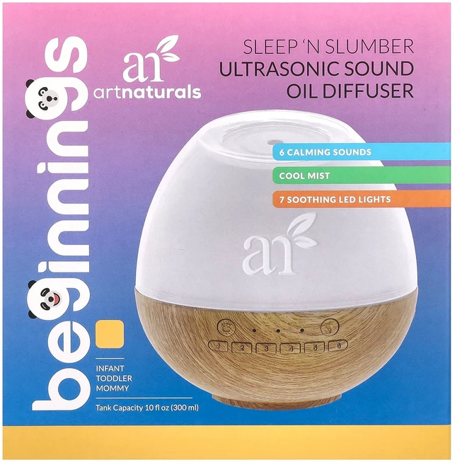 artnaturals Beginnings Sleep 'N Slumber 초음파 오일 디퓨저 디퓨저 1개 artnaturals (아트내추럴스), 300ml - 쿠팡