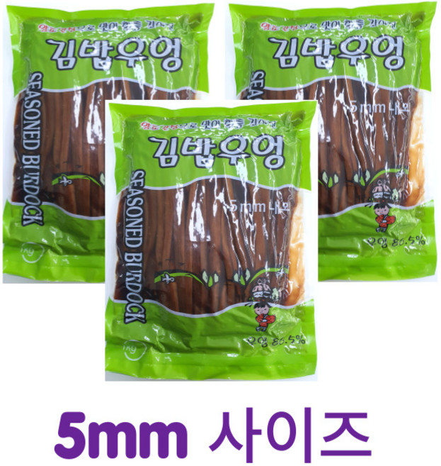 원효 김밥용 신우엉(5mm) 1kg, 1개