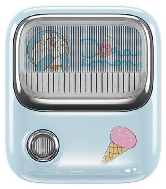 레트로 도라에몽 무선 헤드셋 터치 인텔리전스 블루투스 5.0 스테레오 오디오 장치 소음 제거, 02 Blue