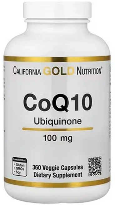 캘리포니아 골드 뉴트리션 CoQ10 USP 등급 유비퀴논 100mg 식물성 캡슐 360정, 1개 - 쿠팡