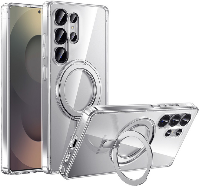 MAGIC JOHN 매직존 갤럭시 휴대폰 보호케이스 맥세이프 핸드그립 거치대 360도 회전 마그네틱 스크래치방지