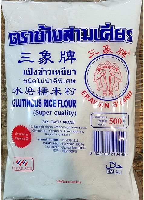 찹쌀100% 찹쌀가루 Glutinous Rice Flour worldfood, 500g, 1개