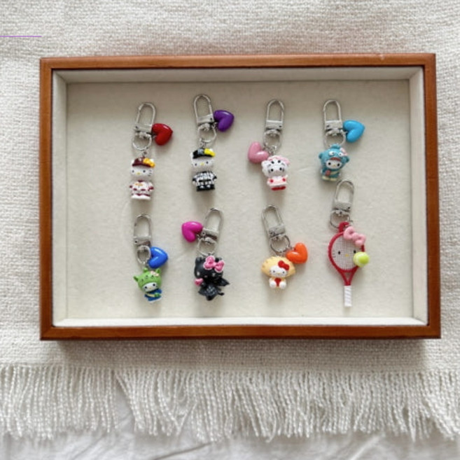 썸머 미니 하이냥 키링, 퍼플, 1개