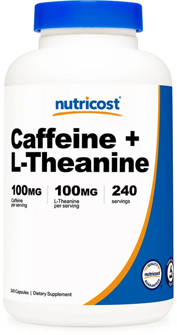 뉴트리코스트 카페인 L-테아닌 100mg 캡슐, 1개, 240정 - 쿠팡