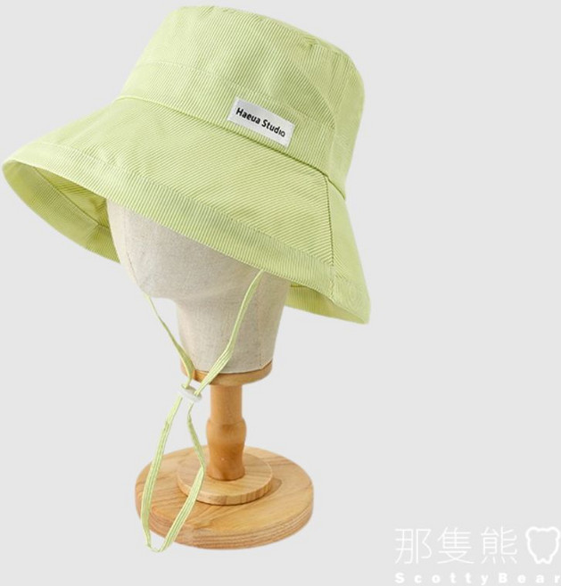 ScottyBear 糖果色細條紋漁夫帽