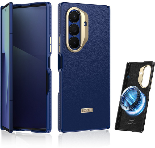 비즈니스 프리미엄 삼성 갤럭시 Z폴드7 케이스 중축 일체형 맥세이프 휴대폰 케이스 범퍼 힌지보호 풀커버