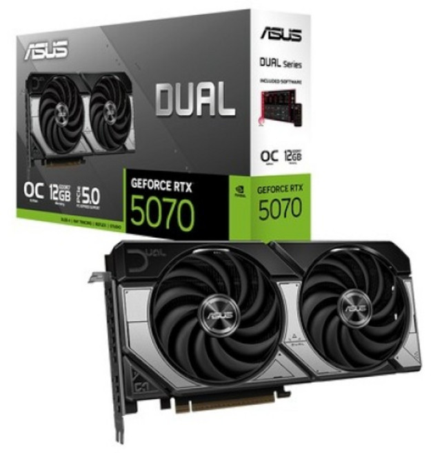 ASUS DUAL 지포스 RTX 5070 OC D7 12GB 인텍앤컴퍼니