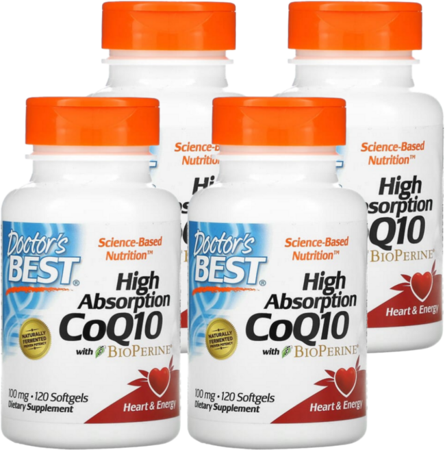 닥터스베스트 코큐텐 코엔자임 100mg 120정 4통 COQ10, 4개