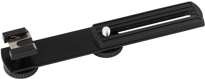 LED 라이트 브라켓 핫슈 크로스바 연장 플레이트 조명 DSLR 카메라, 1개