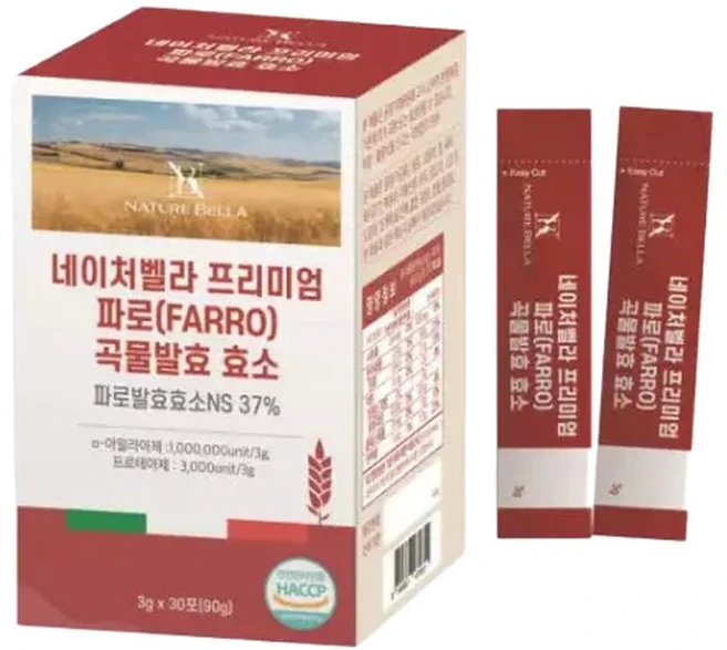 네이처벨라 프리미엄 파로 곡물발효 효소 3g x 30포, 30개 - 쿠팡