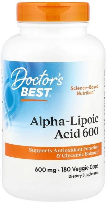 Doctor's Best 알파리포산 600 600mg 베지 캡슐 180정, 600 mg - 쿠팡