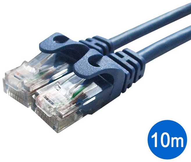 대원티엠티 UTP CAT.5E 랜케이블 DW-UTP5EB-10M, 파랑, 1개