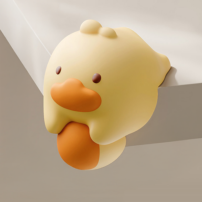 시우리빙 말랑 캐릭터 모서리 보호대 충격방지 4P, 오리, 1세트