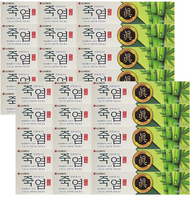 LG 죽염치약 오리지날 진 160g 9개, 30개