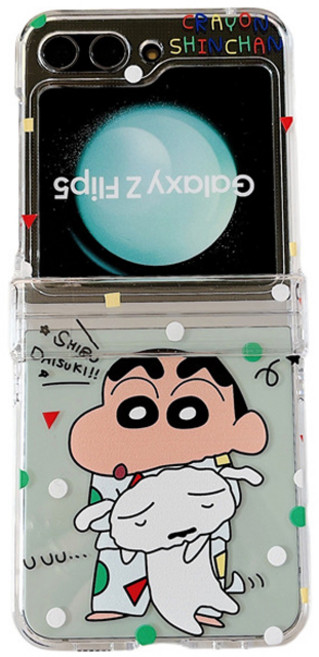 얌코 핸드폰케이스 갤럭시 z플립3 z플립4 z플립5 z플립6 z플립7 힌지보호 투명 케이스 귀여운 아이