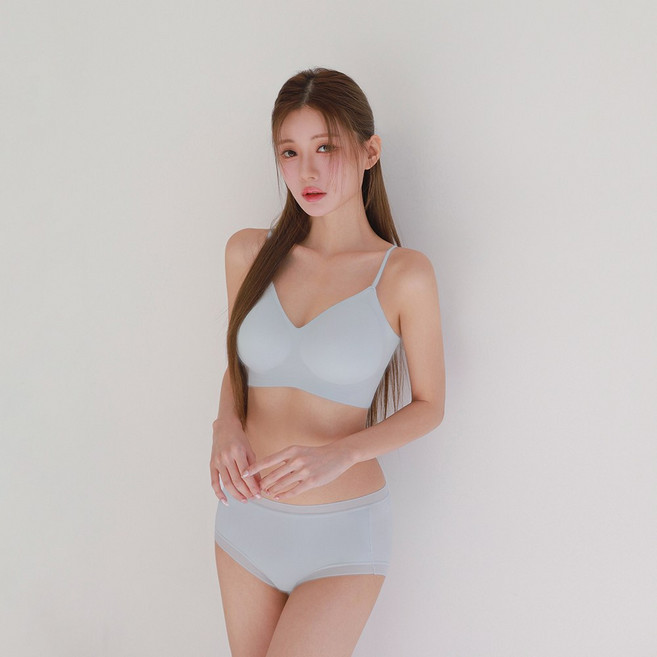 크라시앙 자체제작 2cm 얇은끈 라이트핏 브라 데일리 심리스 노와이어 편한 브라렛 여자속옷 여성속옷