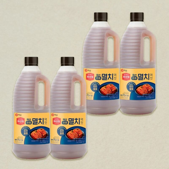 하선정 덧장명품 멸치액젓 3kgX4개, 3kg
