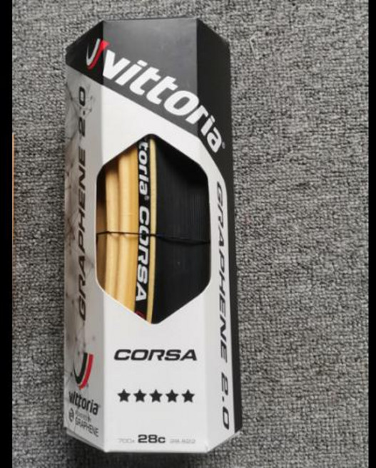 Vittoria Corsa G+ Competition Graphene 2.0 Road Bike Tire - 700x28C Tan Wall 320 TPI Clincher Tyre, CHINA, 접이식, 1)700Cx28c, 1개
