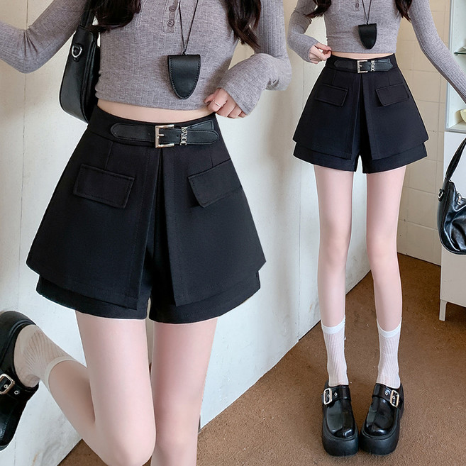 PETITBATH 여성 포켓 반바지 캐주얼 와이드 WZS60310