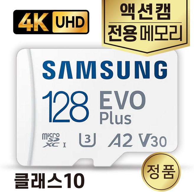 내셔널지오그래픽액션캠 AC10 메모리SD카드 삼성 128G, 1개