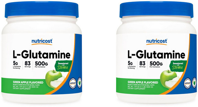 뉴트리코스트 글루타민 파우더 그린애플맛, 2개, 500g