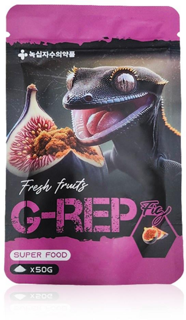 녹십자 G-REP 크레스티드 게코 슈퍼푸드 무화과, 1개, 50g