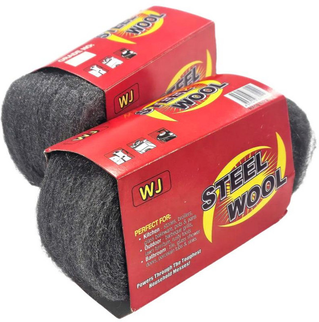 스틸울 0000 유막제거 유리 샤워부스 물때 제거 철솜 개별포장, 1개