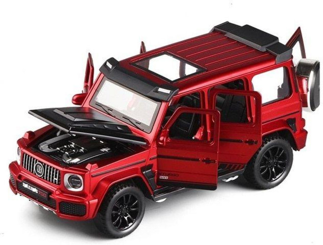 1/32 다이캐스트 자동차 벤츠 SUV 모델 G700 브라부스, Red, 1개