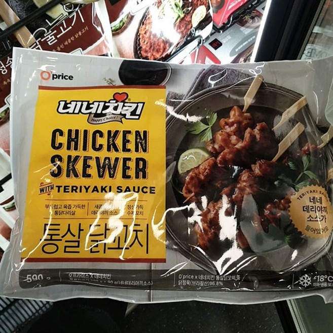 오프라이스 네네치킨 통살닭꼬치, 아이스박스 포장, 1개, 590g