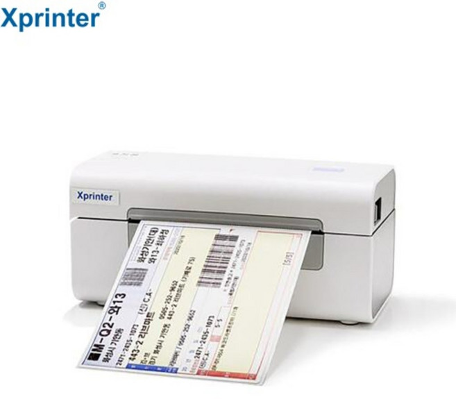 2025형 엑스프린터 라벨프린터 Xprinter XP-D4604B USB 모델 CJ 로젠 롯데 한진 우체국 택배송장 바코드 라벨기