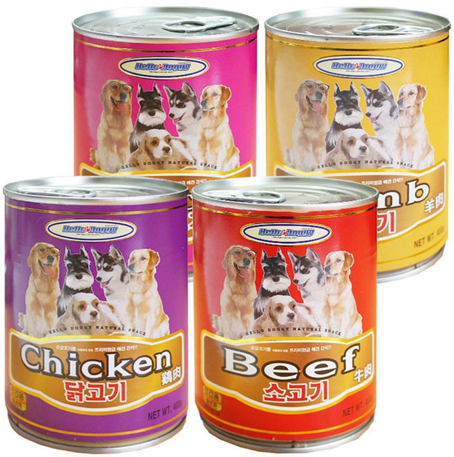 반려견 고단백 영양 케어 강아지 캔 간식 수제 형 견용 진돗개 중형견 먹는, 양고기