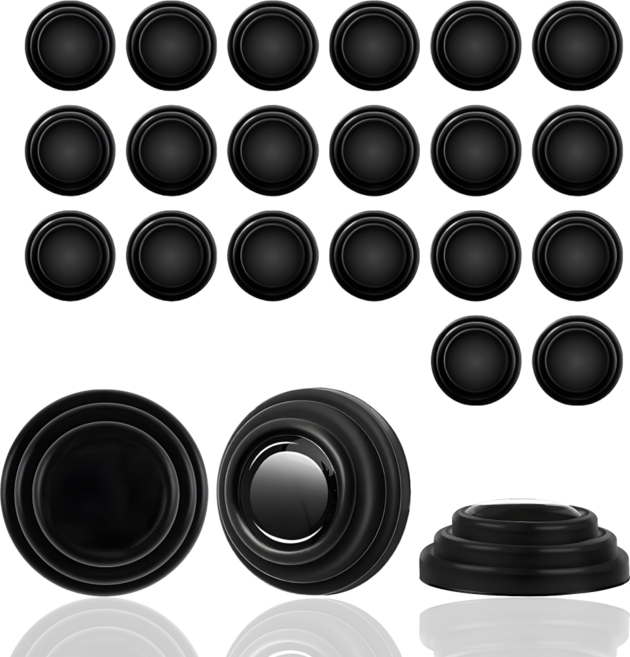 노문쾅 차량용 도어 문쾅 충격 흡수 소음 방지 패드, 20개, 블랙