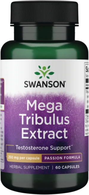 스완슨 메가 트리뷸러스 추출물 250mg 패션 포뮬러 캡슐, 1개, 60정 - 쿠팡