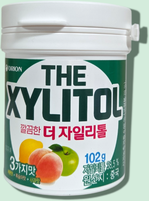 오리온 깔끔한 더 자일리톨, 102g, 1개