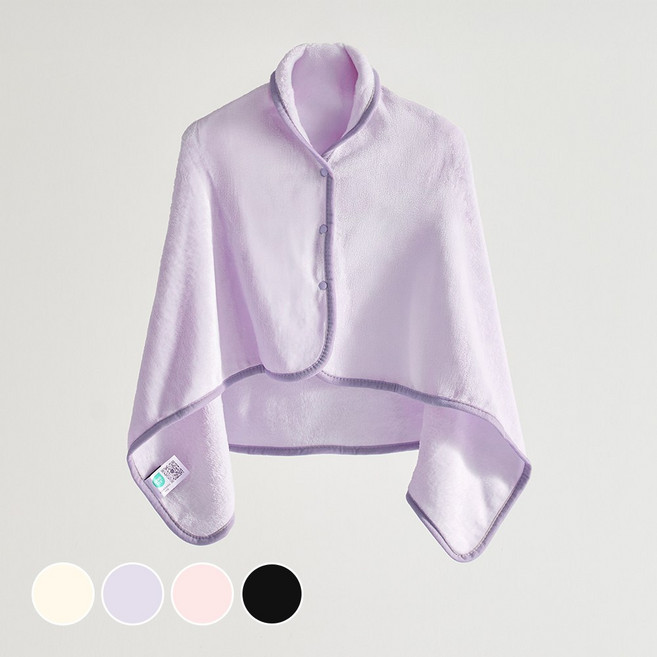 데시뉴 럭키 솔리드 양면 극세사 망토 담요