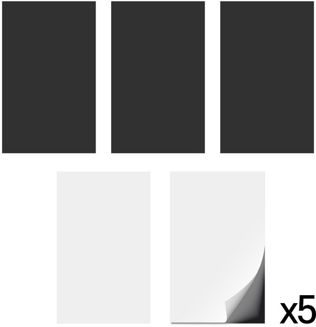 디와이 접착 스티커 고무자석 300 x 200mm 5개
