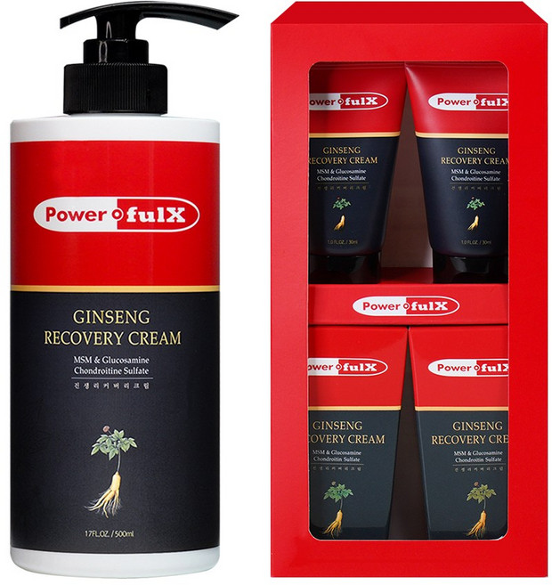 [파워풀엑스 공식몰] 진생리커버리크림 파워풀크림 발열 찜질크림 혈행개선, 1개, 600ml, .