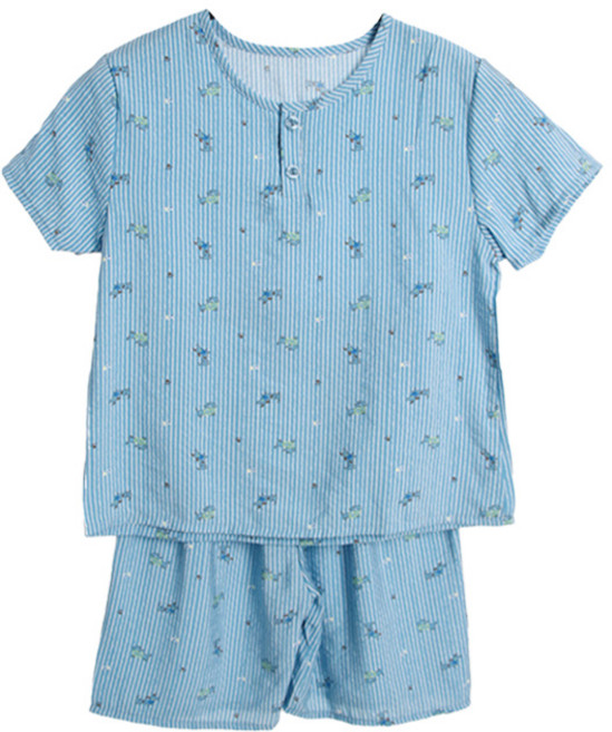 폭스 풍경인견 반팔 투버튼 잠옷세트 E4 남아동