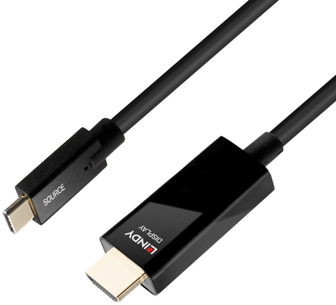 LINDY 主動式USB3.1 Type-C 轉 HDMI 2.0 HDR轉接線 欣洋電子, 1個, 43292