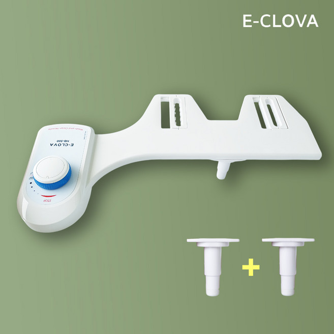 이크로바 [분리형 노즐 1+1증정] 기계식비데 무전원 냉수전용 판넬형 수동비데 HB-500, 고객직접설치