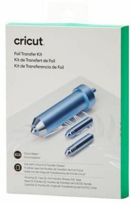 Cricut 2008727 포일 트랜스퍼 키트 Explore Maker Machines 팁 3개 - 미세 미디엄 및 볼드, Cricut 2008727 포일 트랜스퍼 키트, Exp