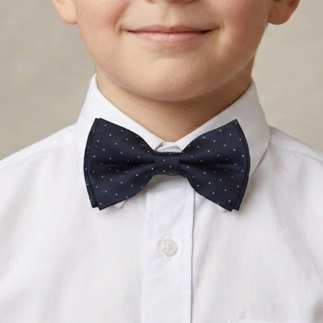 제이유 이중도트 아동 나비넥타이 보타이