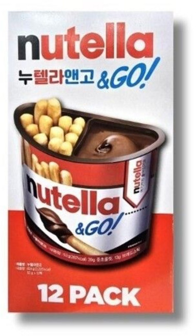 누텔라 앤 고 막대과자 간식 52g x 12팩 코스트코