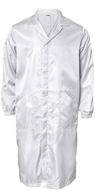 classy 위생가운 실험실가운 방진가운 보호복 방진복, 화이트, 1개