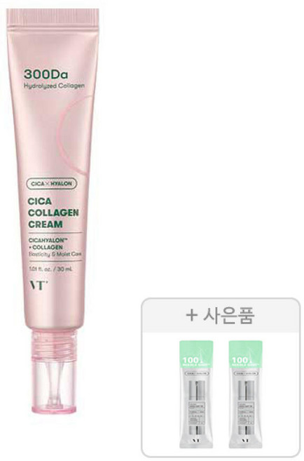 VT 시카 콜라겐 크림 30ml 1개 + 증정 (리들샷 100 스틱 파우치 2개), VT 시카 콜라겐 크림, 30ml, 1개 + 증정 (리