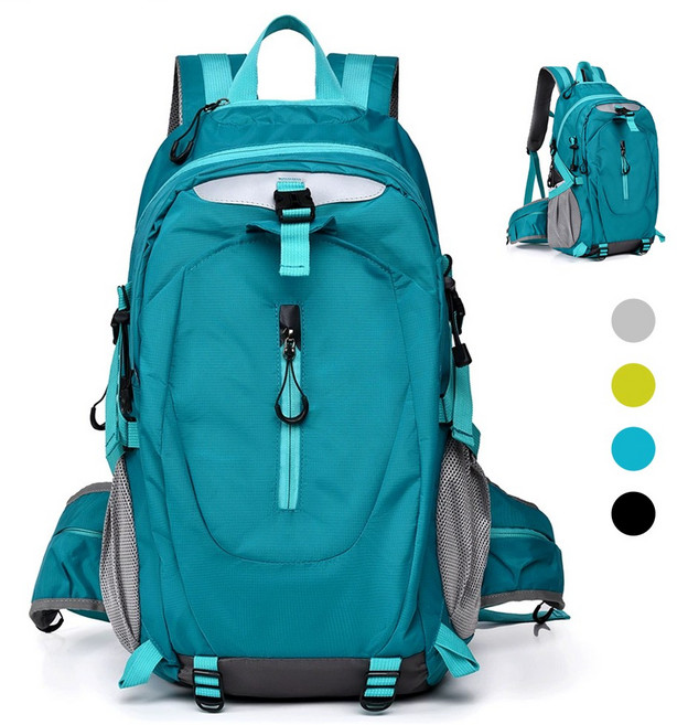 NUTRIVIO 등산배낭 여행용 경량 백패 방수 배낭 등산가방, 블루