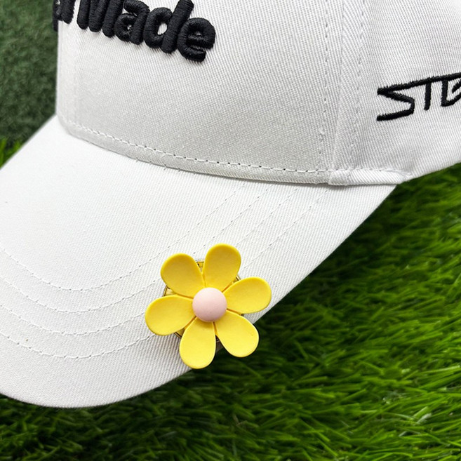 高爾夫帽夾磁吸球標金屬馬克Golf Ball Marker Hat Clip跨境熱銷, 1個, 帽夾-6:如圖所示