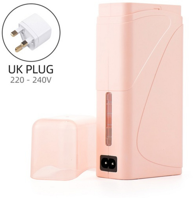 Foreverlily 휴대용 왁스 롤러 전기 왁스 따뜻한 탈모 히터 왁싱 다리 따뜻하게 제모 롤, [04] UK PLUG (220-240V), 1개